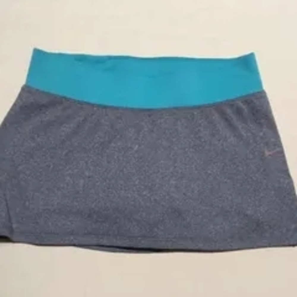 NIKE Chic Gray and Blue Mini Skirt